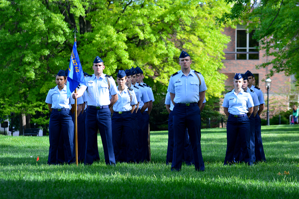 A photo of AFROTC cadets